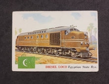 Load image into Gallery viewer, 1955 Topps Diesel Loco Egyptian State Rys. #82, Short Print
