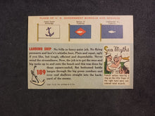 Load image into Gallery viewer, 1955 Topps Rails &amp; Sails Landing Ship #189 Short Print
