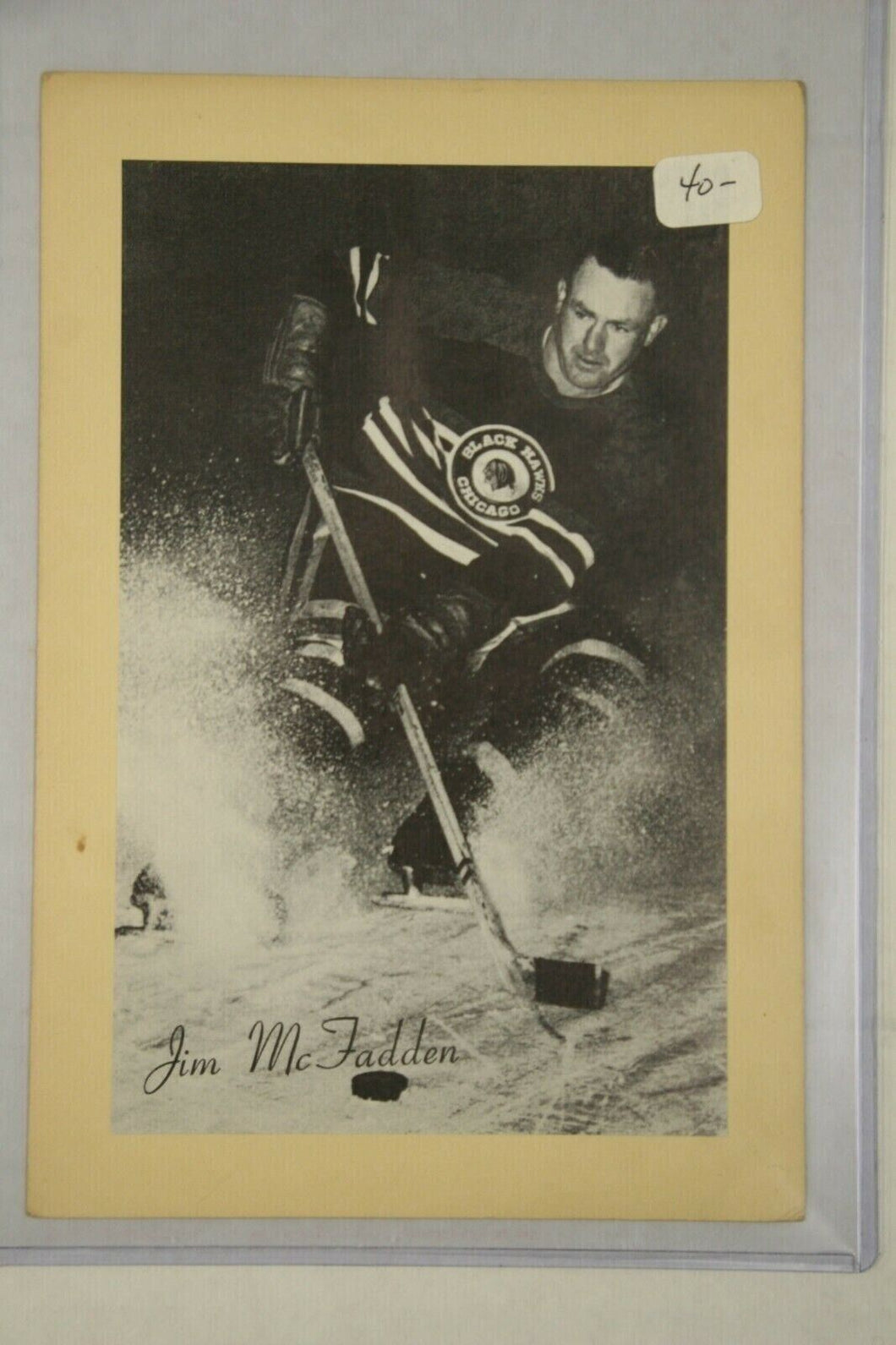 A 1948-64 Bee Hive Jim McFadden Chicago Blackhawks