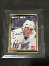 Load image into Gallery viewer, Brett Hull Signed Coca-Cola Promo Photo 5X4 Hockey
