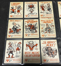 Load image into Gallery viewer, 1960 Funny Valentines lot of 18 cards, EX+ condition
