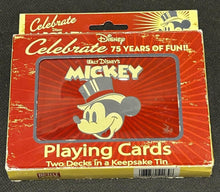 Load image into Gallery viewer, Disney Mickey Mouse Playing cards two decks, EX+ condition
