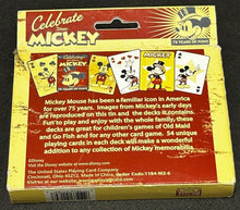 Load image into Gallery viewer, Disney Mickey Mouse Playing cards two decks, EX+ condition
