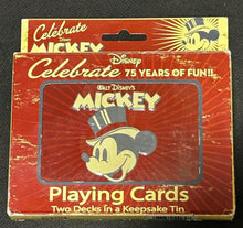 Load image into Gallery viewer, Disney Mickey Mouse Playing cards two decks, EX+ condition
