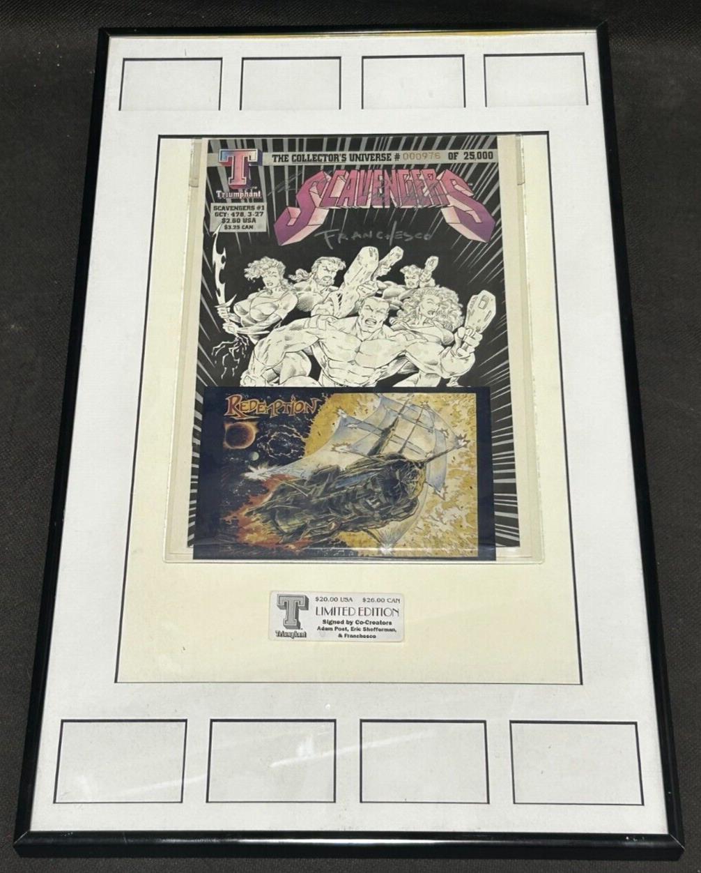 1994 Triumphant Scavengers #1 Signed by Co-Creators, FRAMED