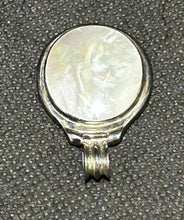 Load image into Gallery viewer, Mother of Pearl Pendant Slider Sterling Silver, EX+
