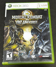 Load image into Gallery viewer, Xbox 360 Mortal Kombat VS DC Universe Disc Game, EX+
