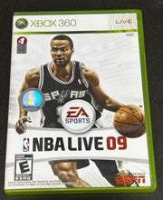 Load image into Gallery viewer, Xbox 360 NBA Live 09 Disc Game, EX+
