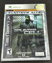 Load image into Gallery viewer, Xbox Tom Clancy&#39;s Splinter Cell Disc Game, EX+
