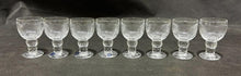 Load image into Gallery viewer, Set of 8 Arabia iittala Finland Aperitifs Liqueur Shot Glasses Pioni Pattern
