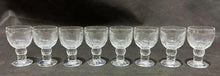 Load image into Gallery viewer, Set of 8 Arabia iittala Finland Aperitifs Liqueur Shot Glasses Pioni Pattern
