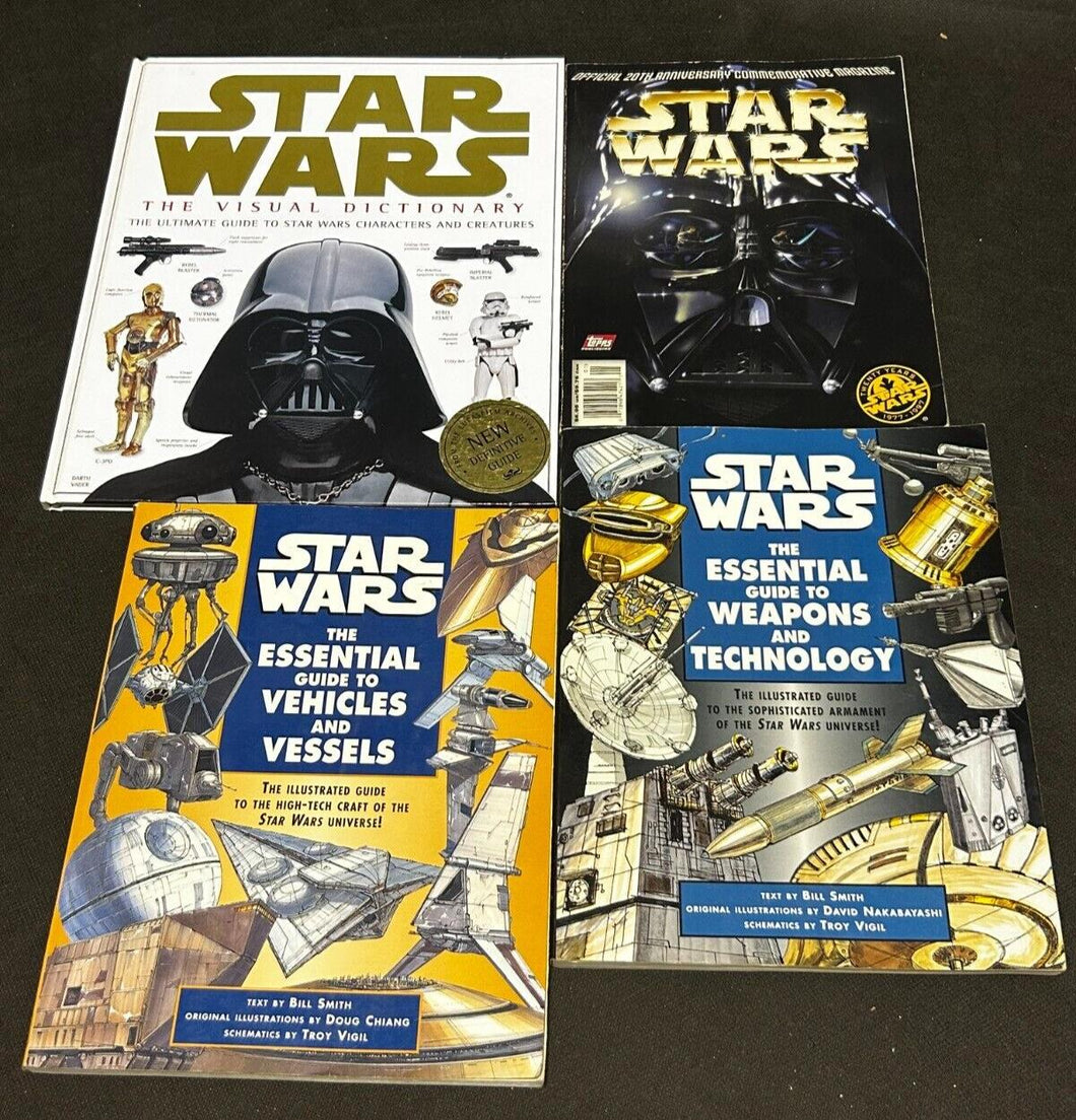 Collection of Star Wars Magazine and Books lot of 4, EX