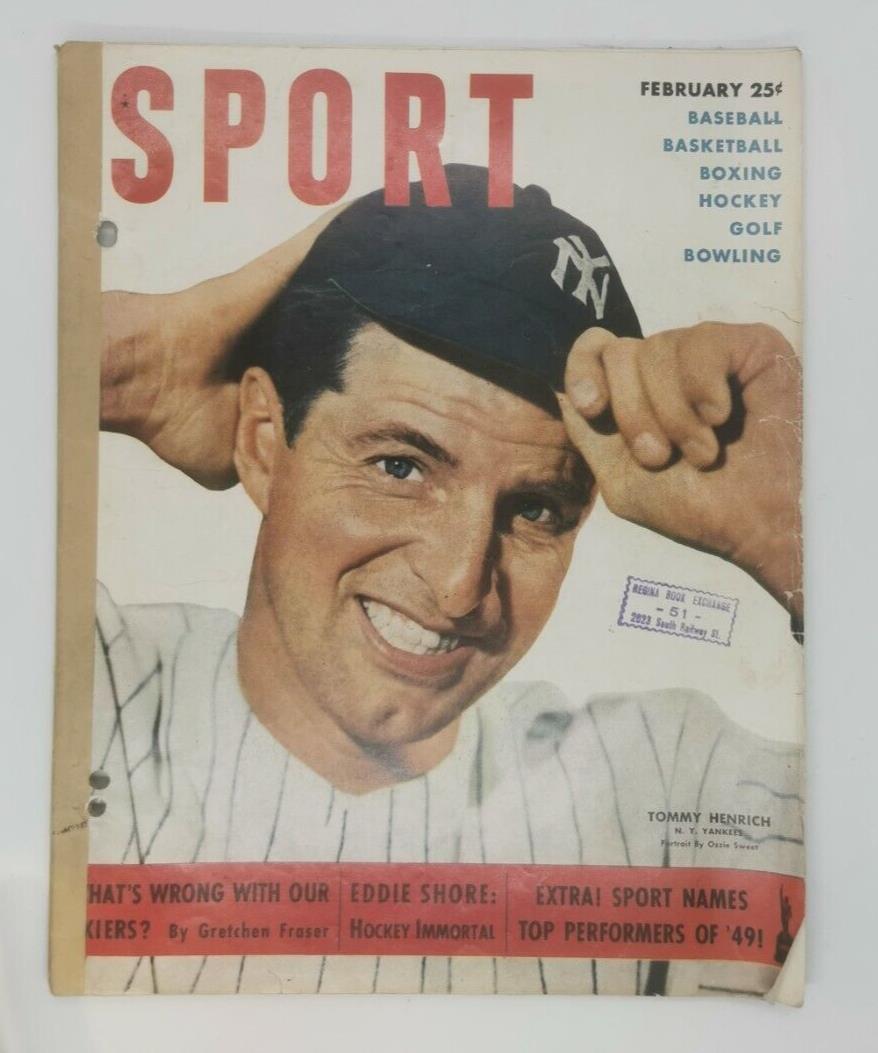 1950 February Sport Magazine Tommy Henrich On Cover