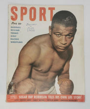 Load image into Gallery viewer, 1951 June Sport Magazine Sugar Ray Robinson On Cover
