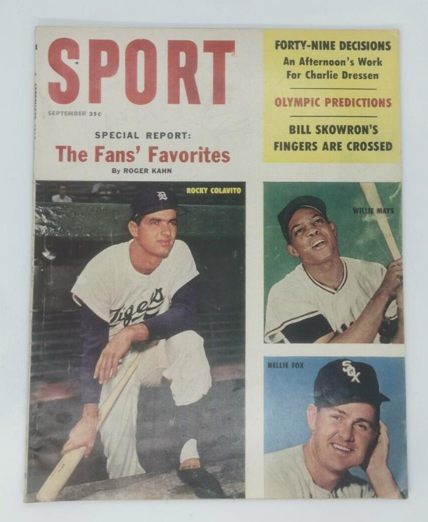 1960 September Sport Magazine The Fans' Favorites Issue