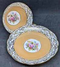 Load image into Gallery viewer, FOLEY Bone China Teacup &amp; Saucer - Orange, Gold &amp; Floral Bouquet
