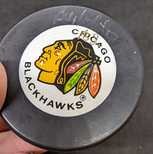 Load image into Gallery viewer, Chicago Blackhawks Hockey Puck Autographed by Bill White
