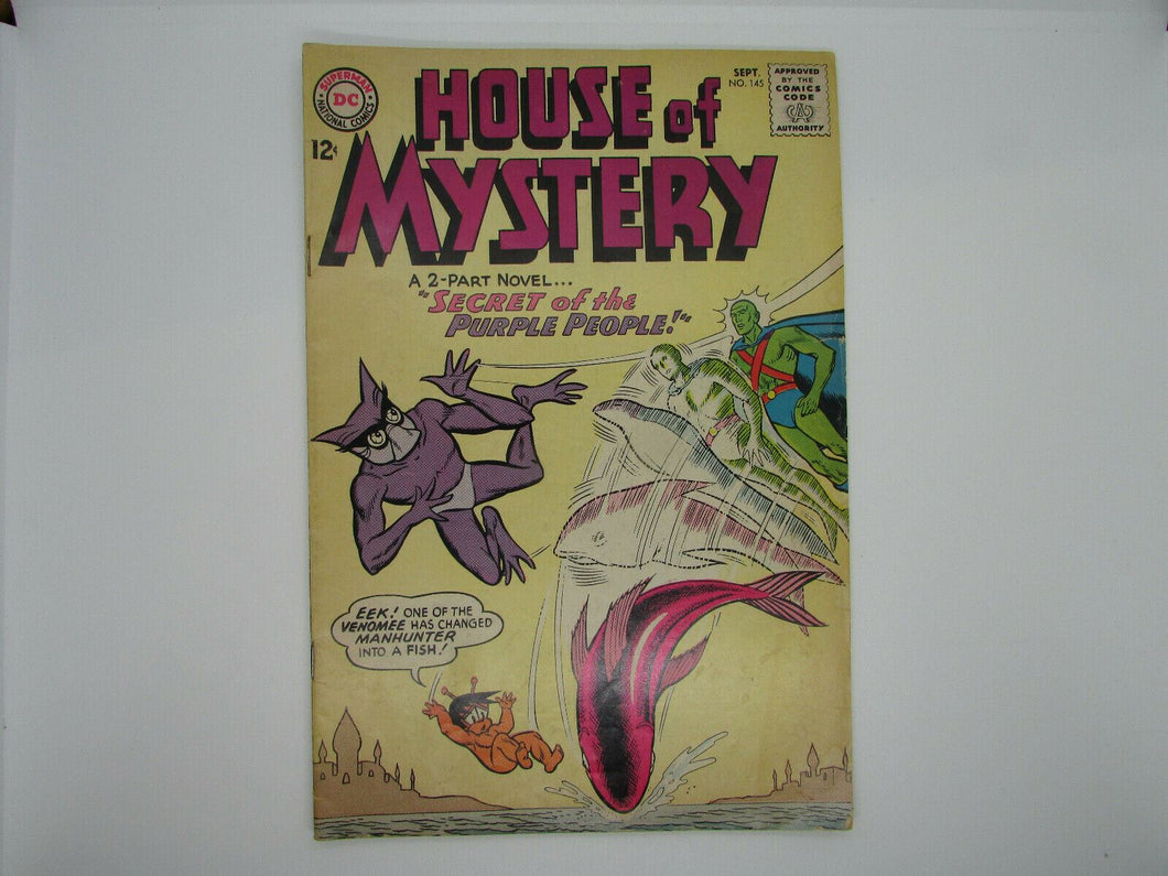 HOUSE OF MYSTERY  COMICS NO. 145 SEPTEMBER 1964  DC COMICS