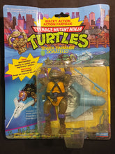 Load image into Gallery viewer, 1989 TMNT Donatello Sewer-Swimmin&#39; Action Figure Rare Card as found
