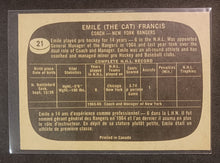 Load image into Gallery viewer, Emile &quot;The Cat&quot; Francis #21 Hockey Card Signed with Certificate of Authenticity
