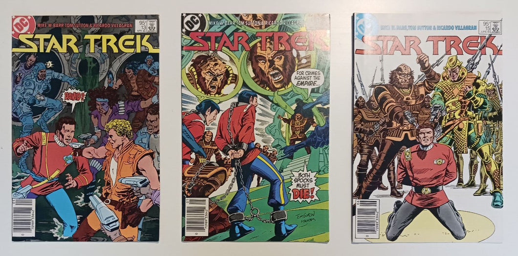 1985 Star Trek #13,14 and 15 Newsstand