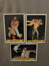 Load image into Gallery viewer, WWF Topps Cards 1985 #23 #26 #27 Ringside Action
