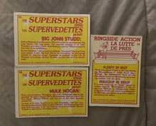 Load image into Gallery viewer, WWF O Pee Chee cards Superstars #65 #66 , #72 Ringside Action
