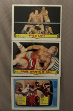 Load image into Gallery viewer, WWF Topps 1985 Cards #44 #50 Ringside #59 Superstars
