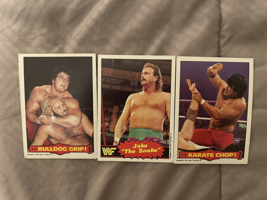 WWF O Pee Chee cards #30 #32 #33