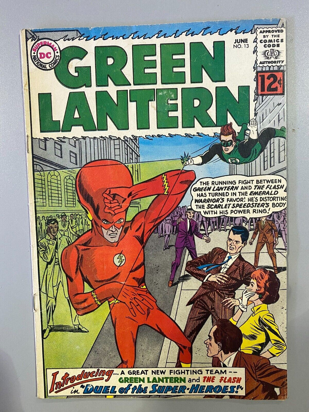 1962 DC Green Lantern Issue 13 1st  Appearance of Hal Jordan and Barry Allen.