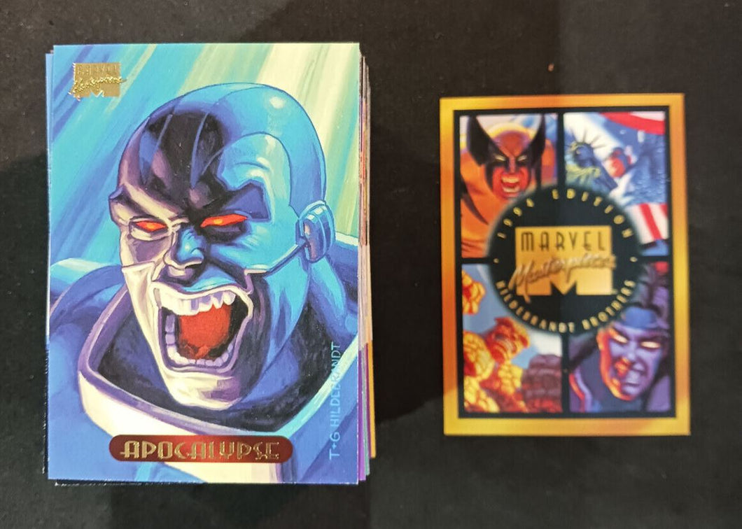 1994 Marvel Masterpices Trading Card Set 1 to 140 Base Set+ Silver Holo 1 to 10