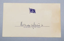 Load image into Gallery viewer, 1958 Military Autograph Thomas S. Gates Signed with envelope
