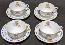 Load image into Gallery viewer, 4 Spode Copeland China Tea Cups &amp; Saucers - Briarwood
