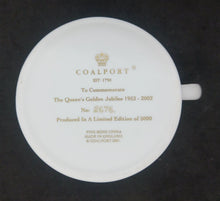 Load image into Gallery viewer, 2002 To Commemorate Queen&#39;s Golden Jubilee Liberty Coalport Fine Bone China Mug
