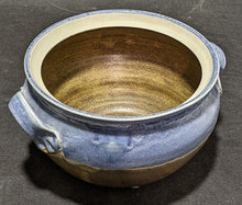 Load image into Gallery viewer, Beautiful Earth Tone Blue &amp; Brown Pottery Lidded Casserole Dish
