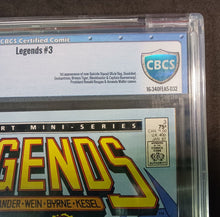 Load image into Gallery viewer, Legends #3 DC 1987 CBCS 9.8 Serial #16-340FEA5-032
