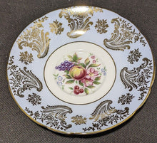 Load image into Gallery viewer, PARAGON Bone China Tea Cup &amp; Saucer - Blue &amp; Gold - Fruit Bouquet in Bowl
