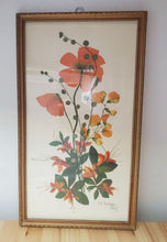 Load image into Gallery viewer, Antique Framed Flower Print - Signed - C
