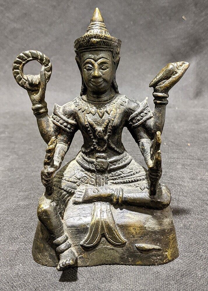 Vintage Metal buddha Figurine - Weighted