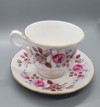 Load image into Gallery viewer, Queen Anne Bone China Tea Cup &amp; Saucer - Rose Border
