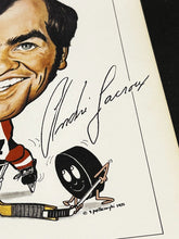 Load image into Gallery viewer, 1971 Sporticatures by Pelkowski of Andre Lacroix with Signature, EX
