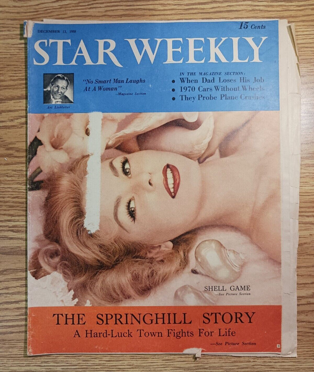 1958 Dec Star Weekly w/ Gordie Howe Photo Inside