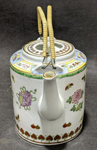 Load image into Gallery viewer, Vintage China Tea Pot - Hand Painted - Wrapped Handles - Made in China
