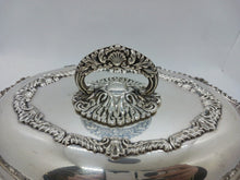 Load image into Gallery viewer, Antique Silver Plated Rideau Plate Entree Dish &amp; Cover
