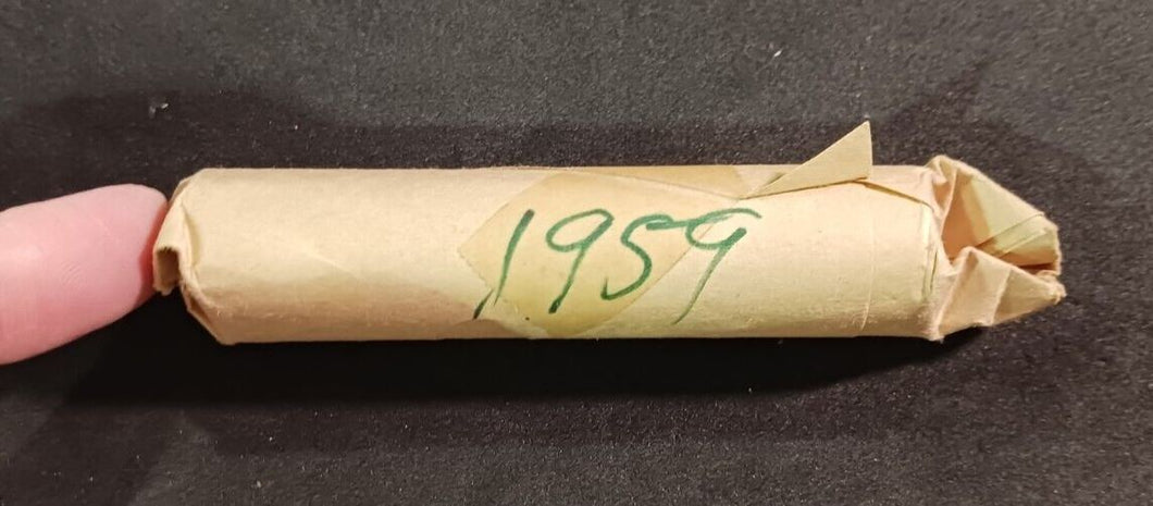 1959 Canadian Pennies (50 coins per roll) 1 Roll