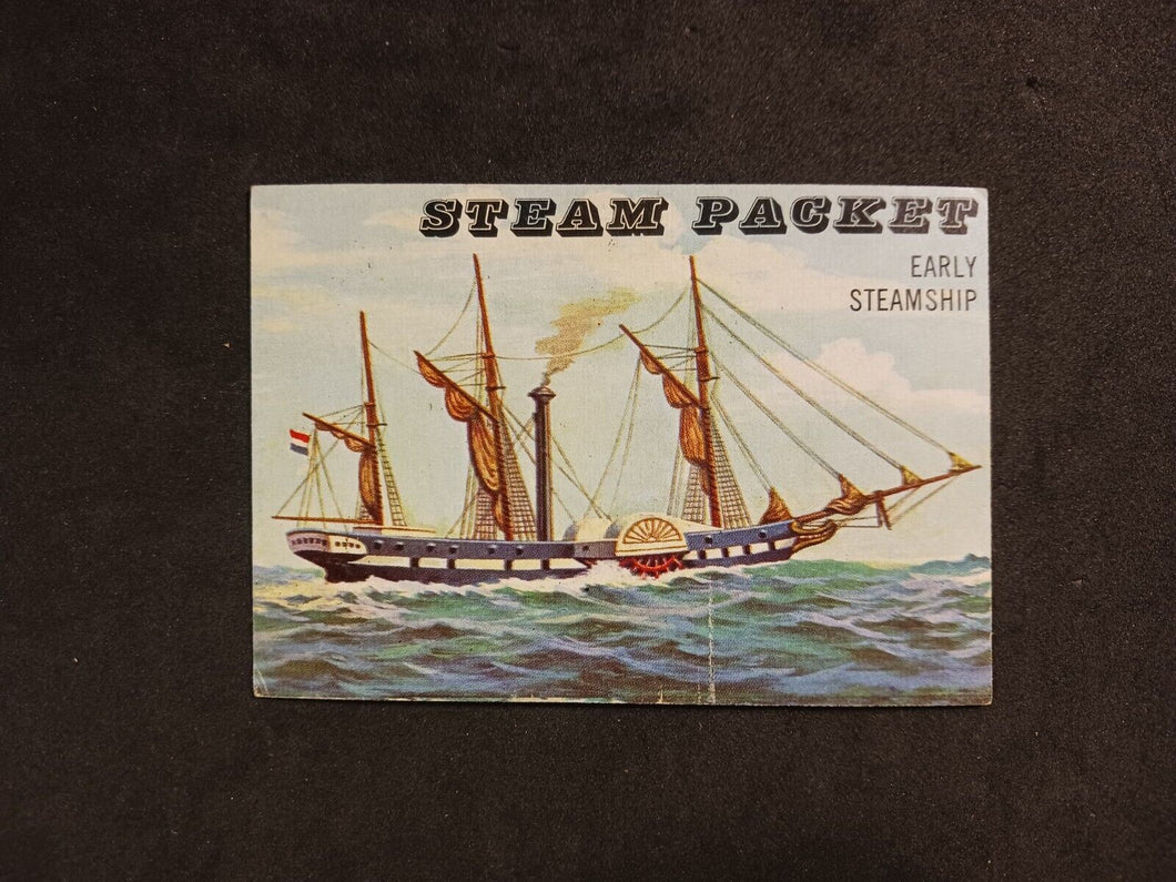 1955 Topps Rails & Sails Steam Packet #170 Short Print