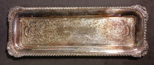 Load image into Gallery viewer, Silver Mount Tray Mini Small 10&quot; x 3 3/4&quot; (SM) Made in England
