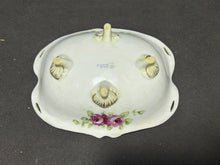 Load image into Gallery viewer, Nippon Japan Gold Moriagi Footed Rose Bowl Green Mark
