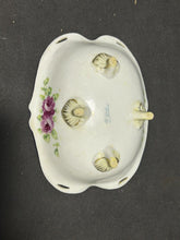 Load image into Gallery viewer, Nippon Japan Gold Moriagi Footed Rose Bowl Green Mark
