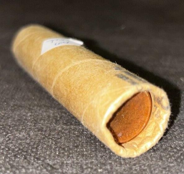 1964 Canadian Penny TD Bank Machine Roll Brown Paper Lot A